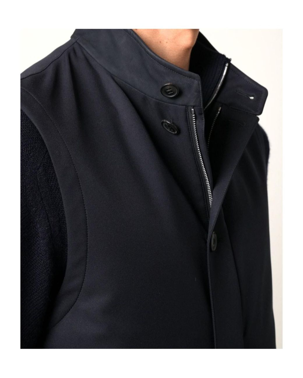 Zegna Blue Microfiber Motorin 50Cc Vest for men