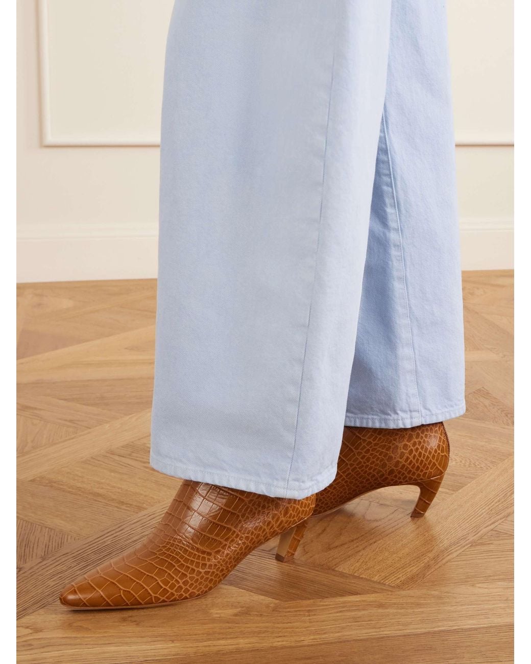 Gabriela Hearst Brown Pointed-Toe Ankle Boots