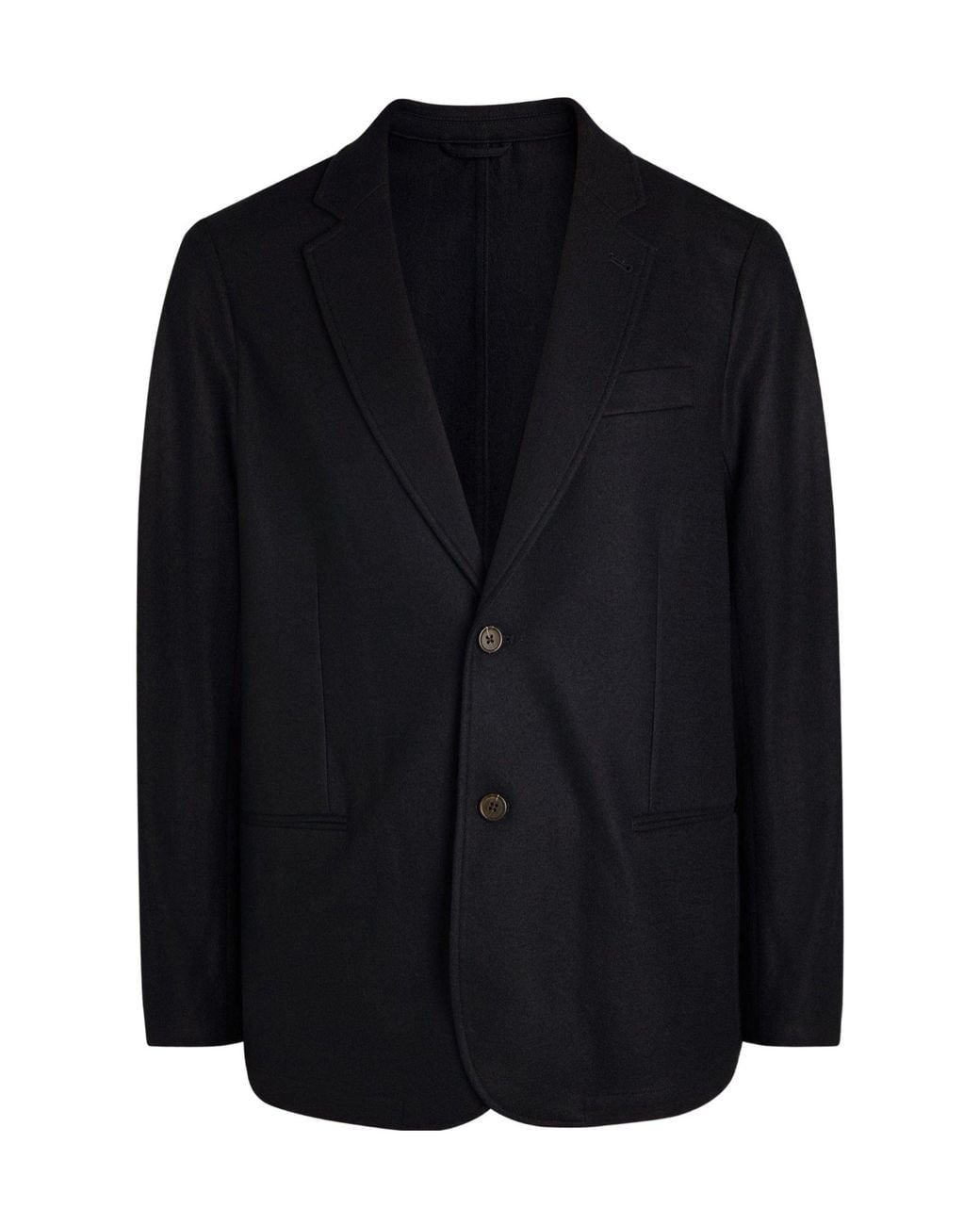 Emporio Armani Blue Travel Wool Knit Blazer for men