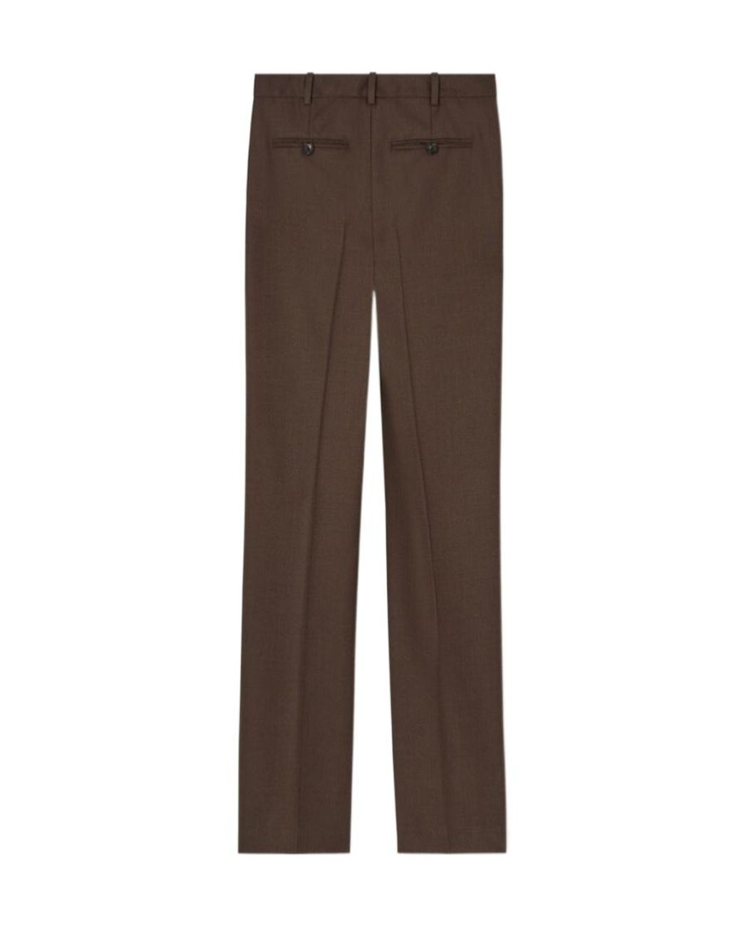 Loro Piana Brown Pressed Crease Trousers