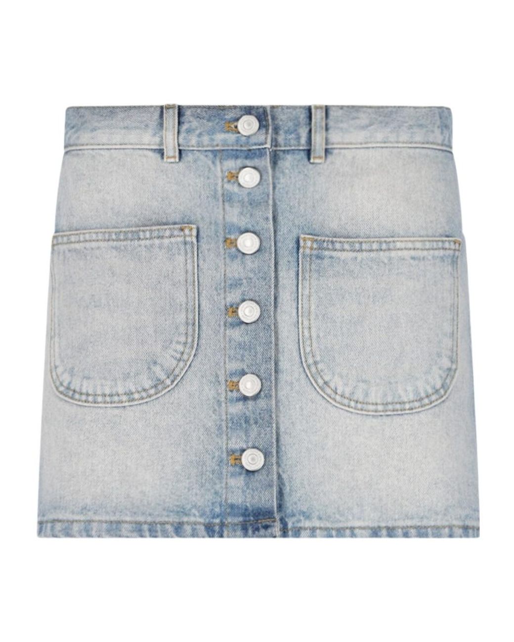 Courreges Blue Courrèges Multiflex Denim Mini Skirt