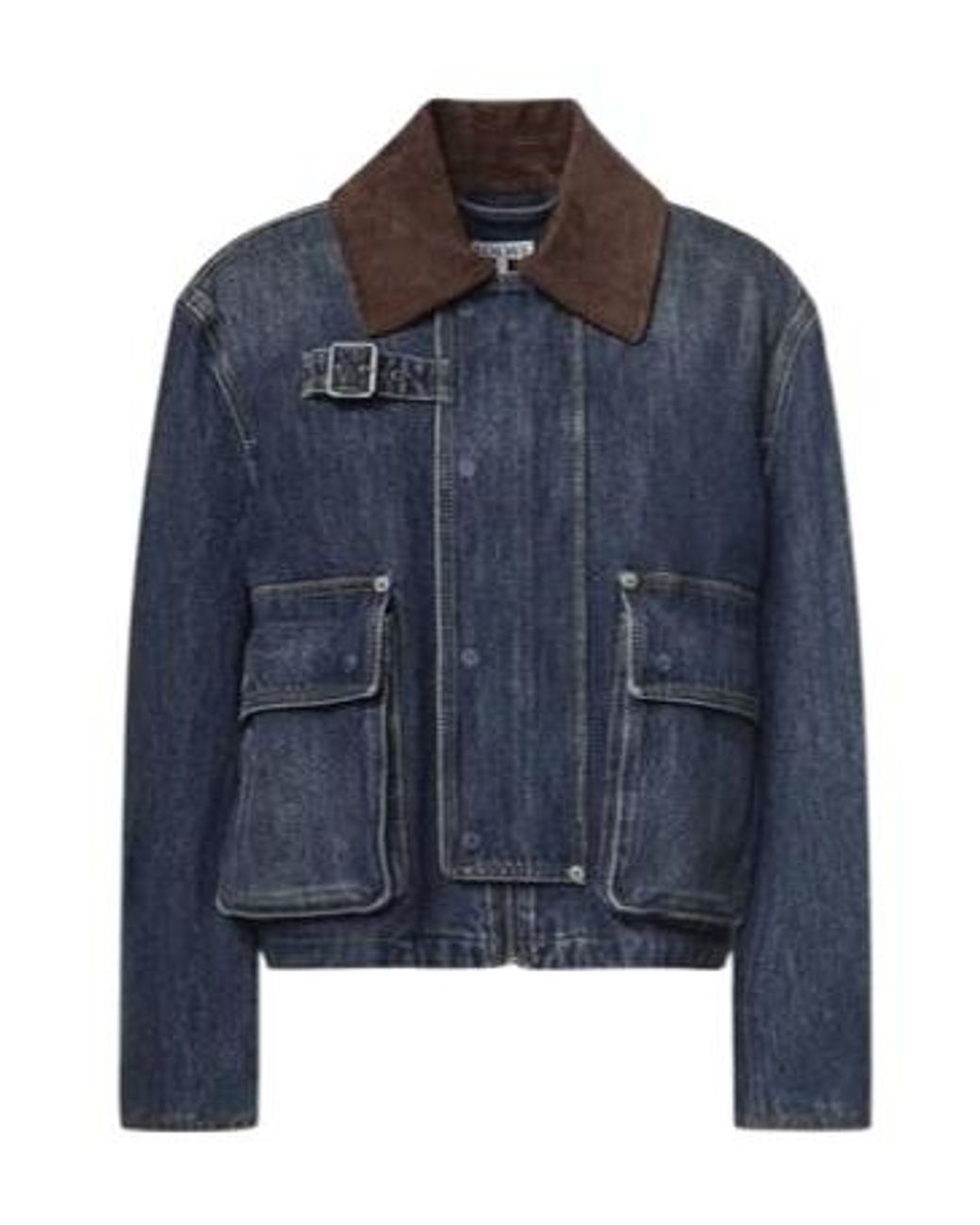 Loewe Blue Short Denim Parka
