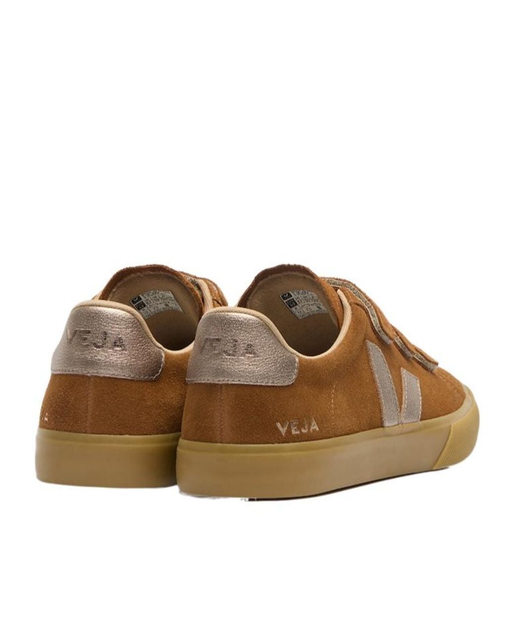 Veja Brown Touch-Strap Sneakers for men