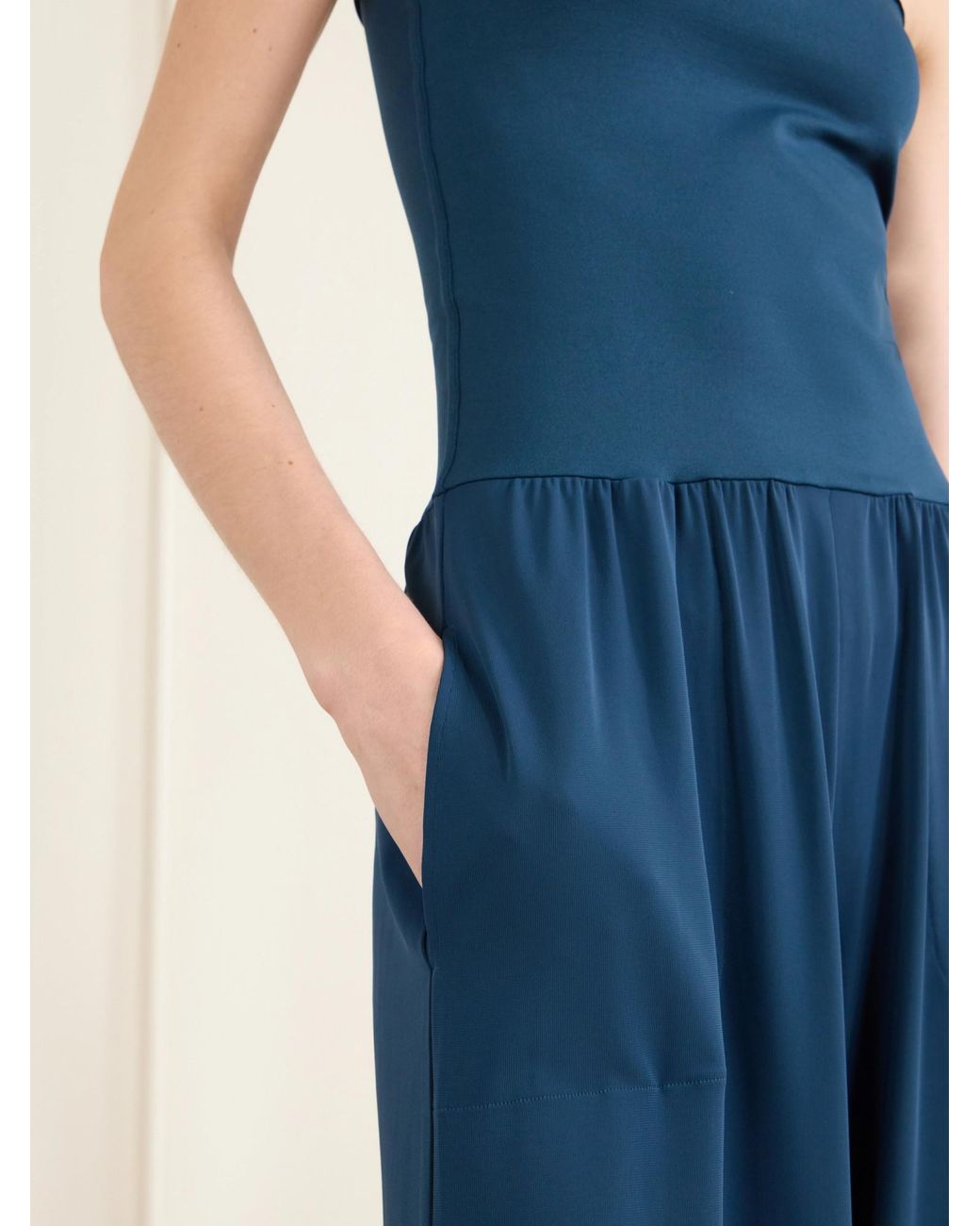 Eres Blue Stretch-Jersey Jumpsuit