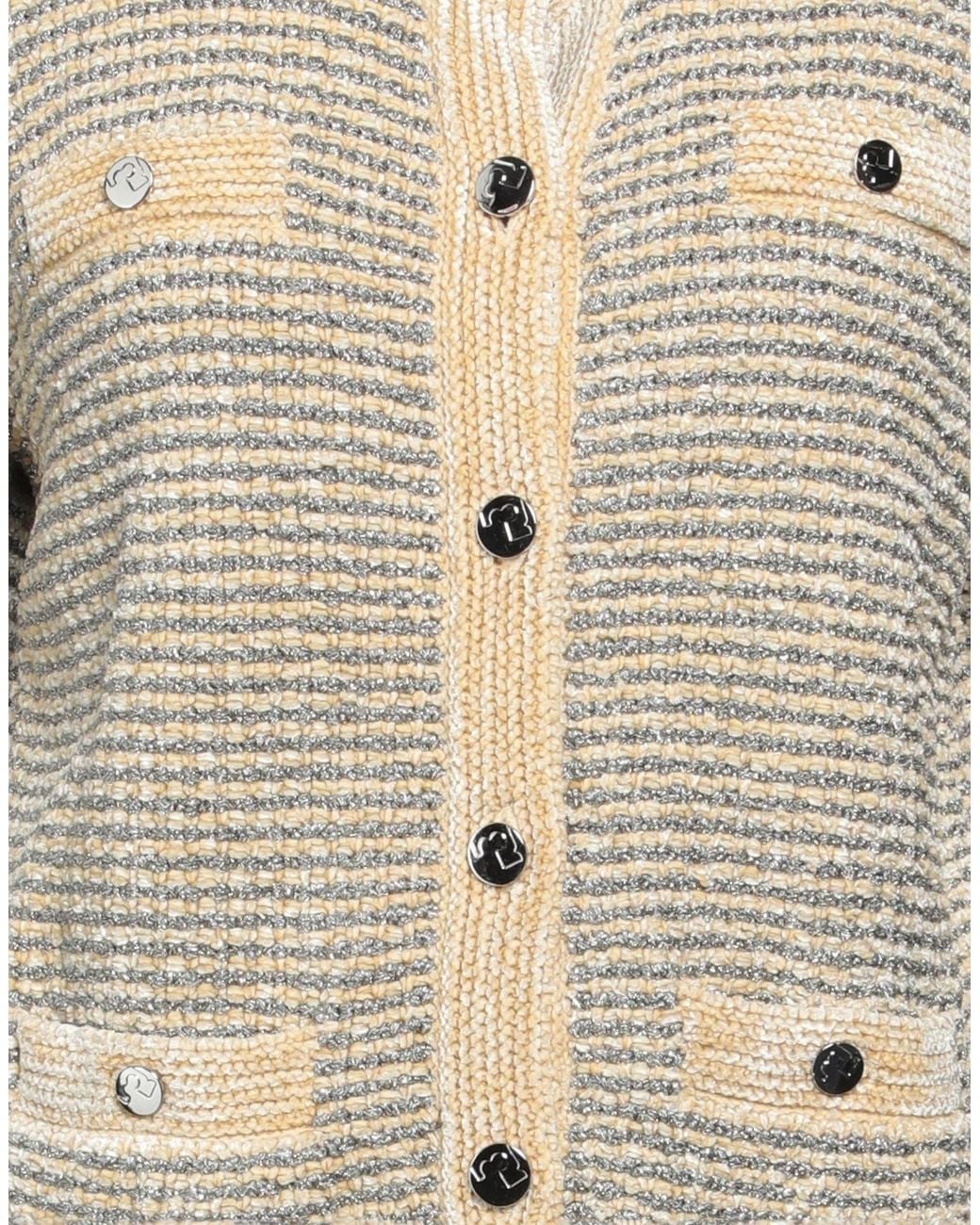 Tory Burch White Striped Cardigans