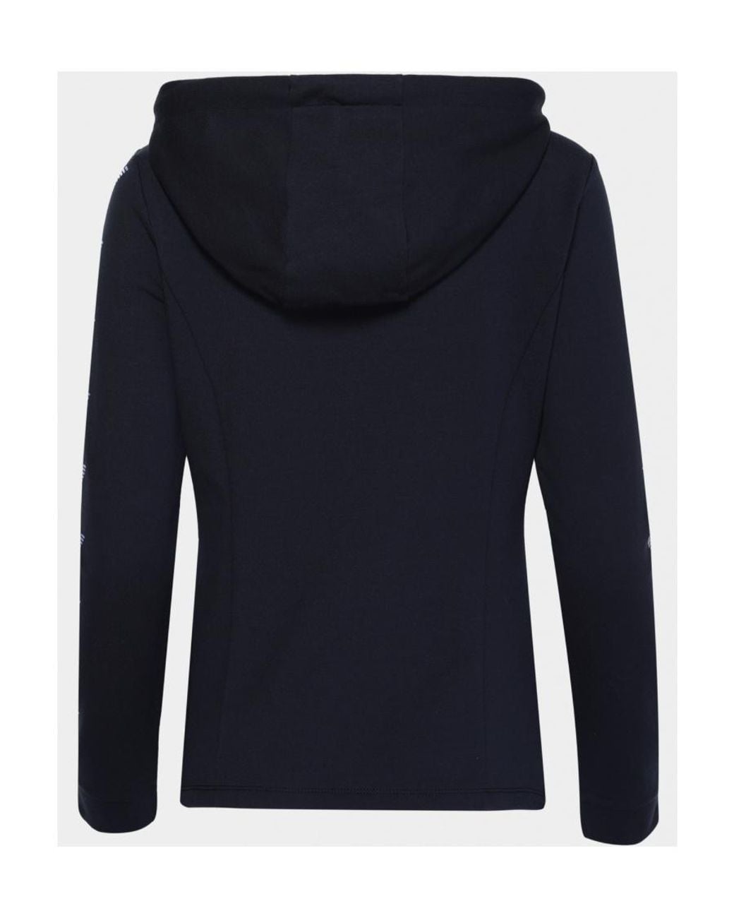 EA7 Blue Logo Hooded Casual Jacket