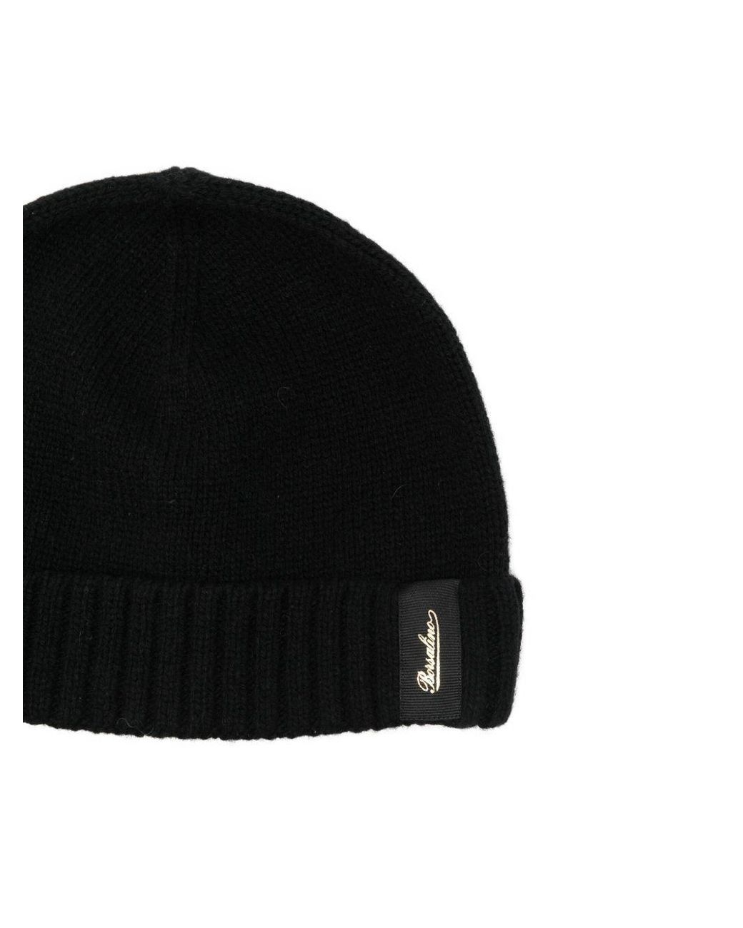 Borsalino Black Cashmere Beanie
