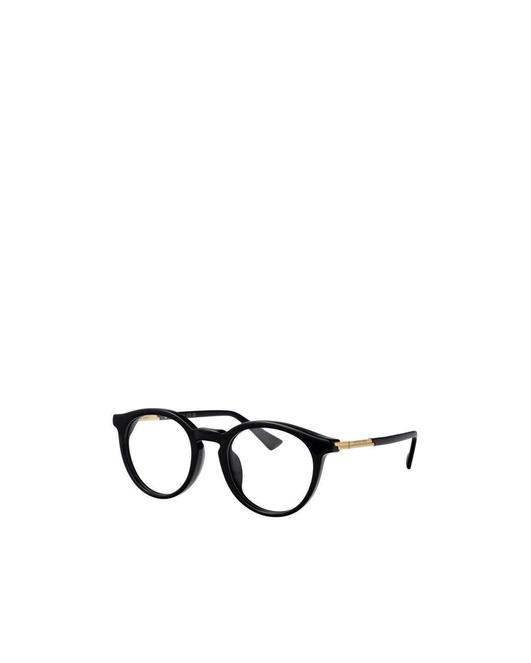 Bottega Veneta White Eyewear Round Frame Glasses for men