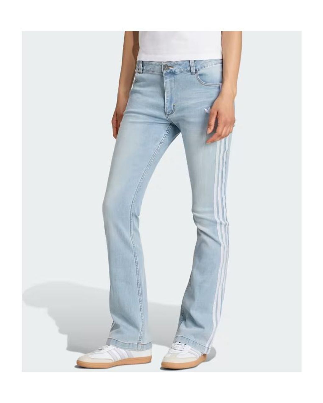 Adidas Originals Blue Flared Jeans
