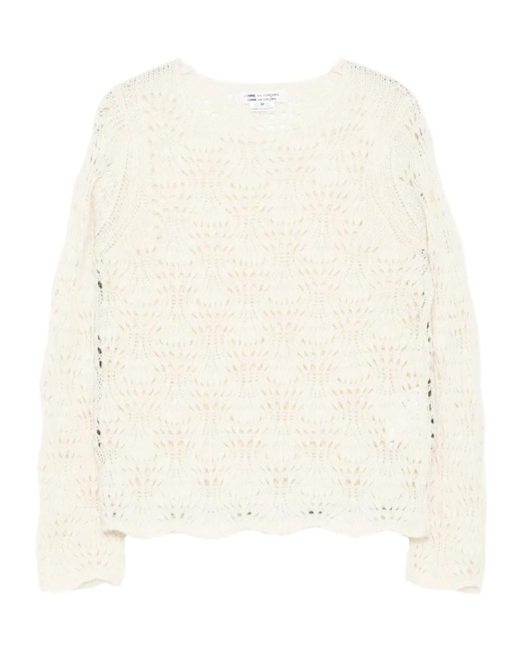 Comme des Garçons Natural Knitted Top
