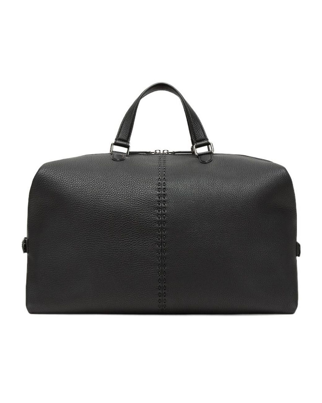 Fendi Black Selleria Bag With 568 Hand-Sewn Topstitches for men