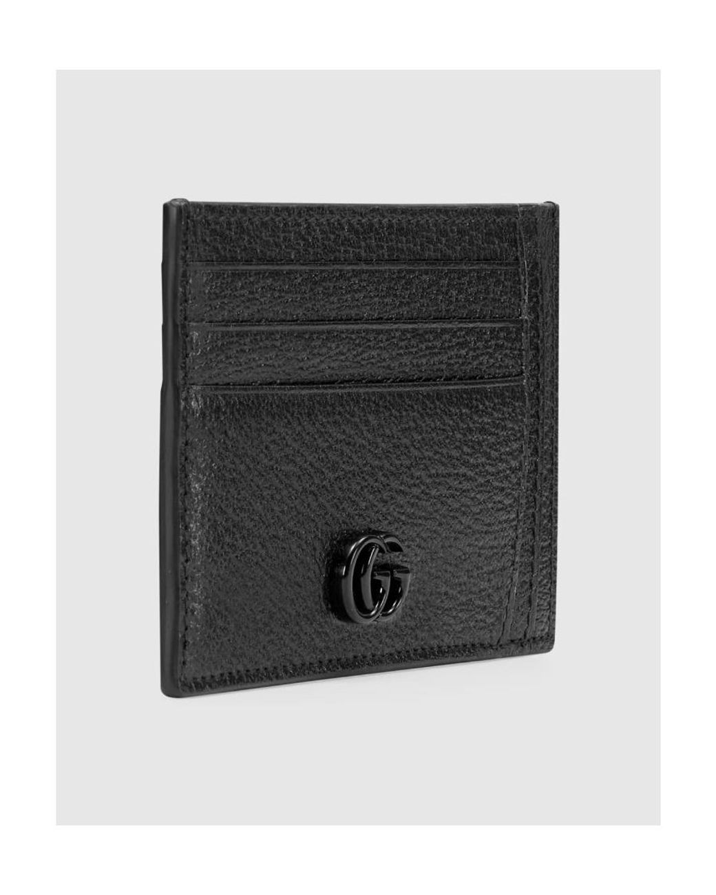 Gucci Black Gg Marmont Card Case for men