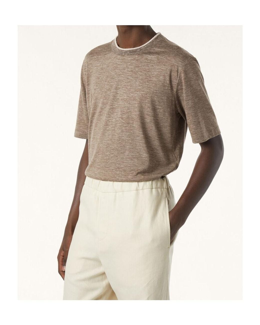 Loro Piana Natural Suraj Tal T-Shirt for men