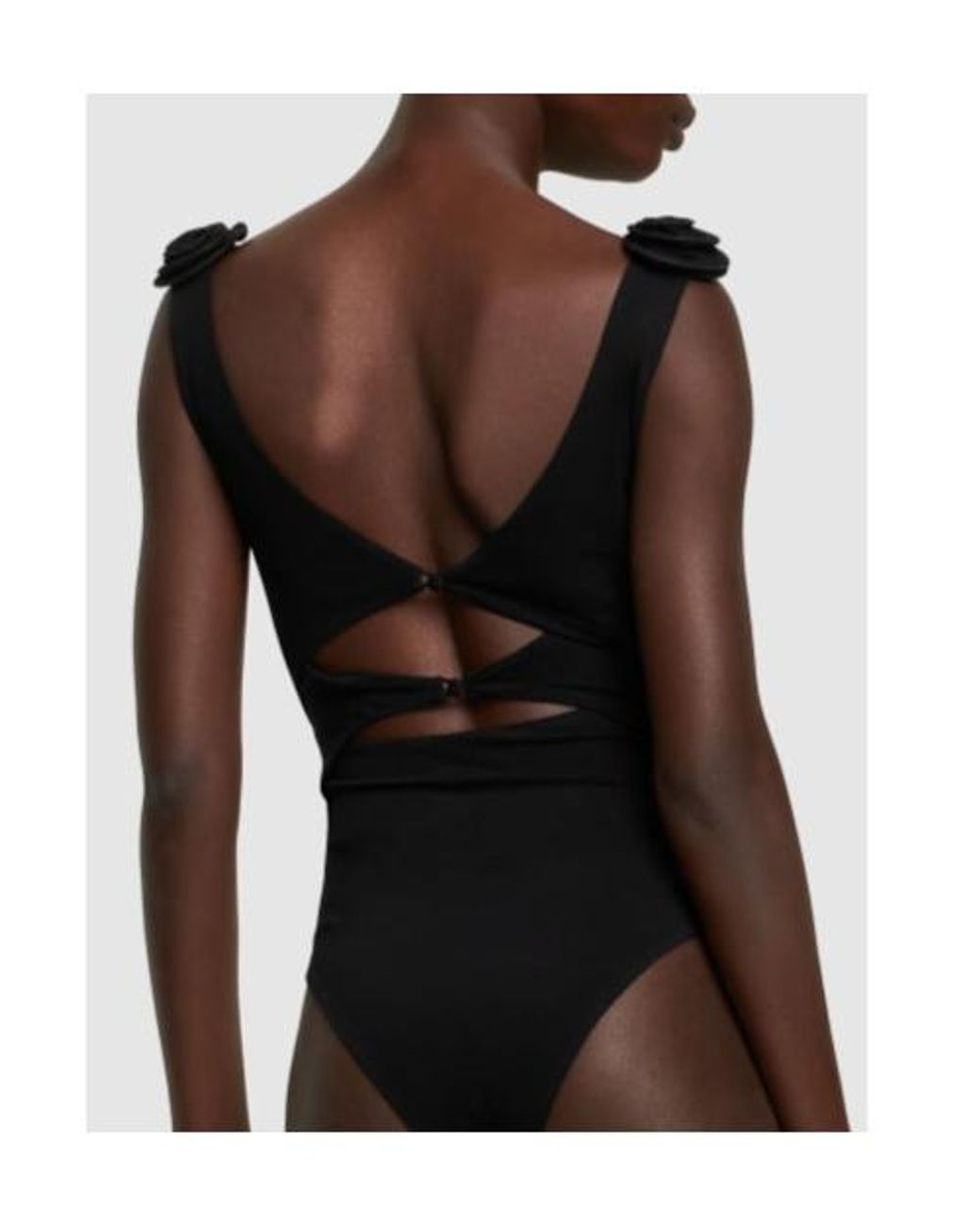 Magda Butrym Black Hollowed-Out Jumpsuit