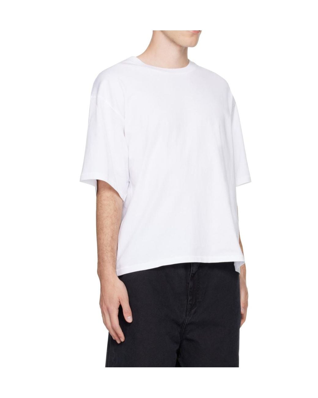 Won Hundred White Houston Plain T-Shirt for men