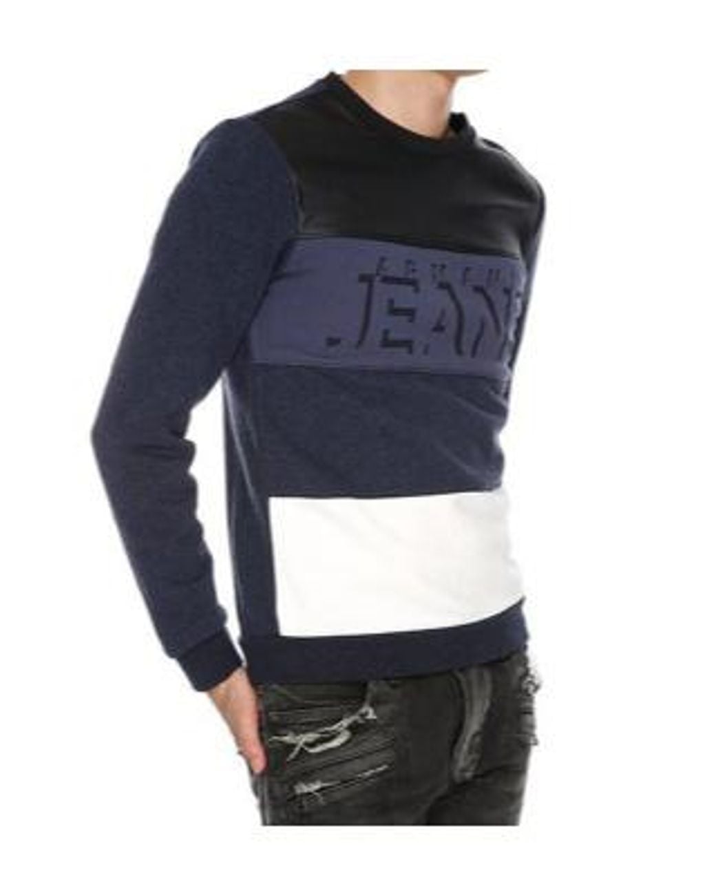 Armani Jeans Blue Long-Sleeved Sweater for men