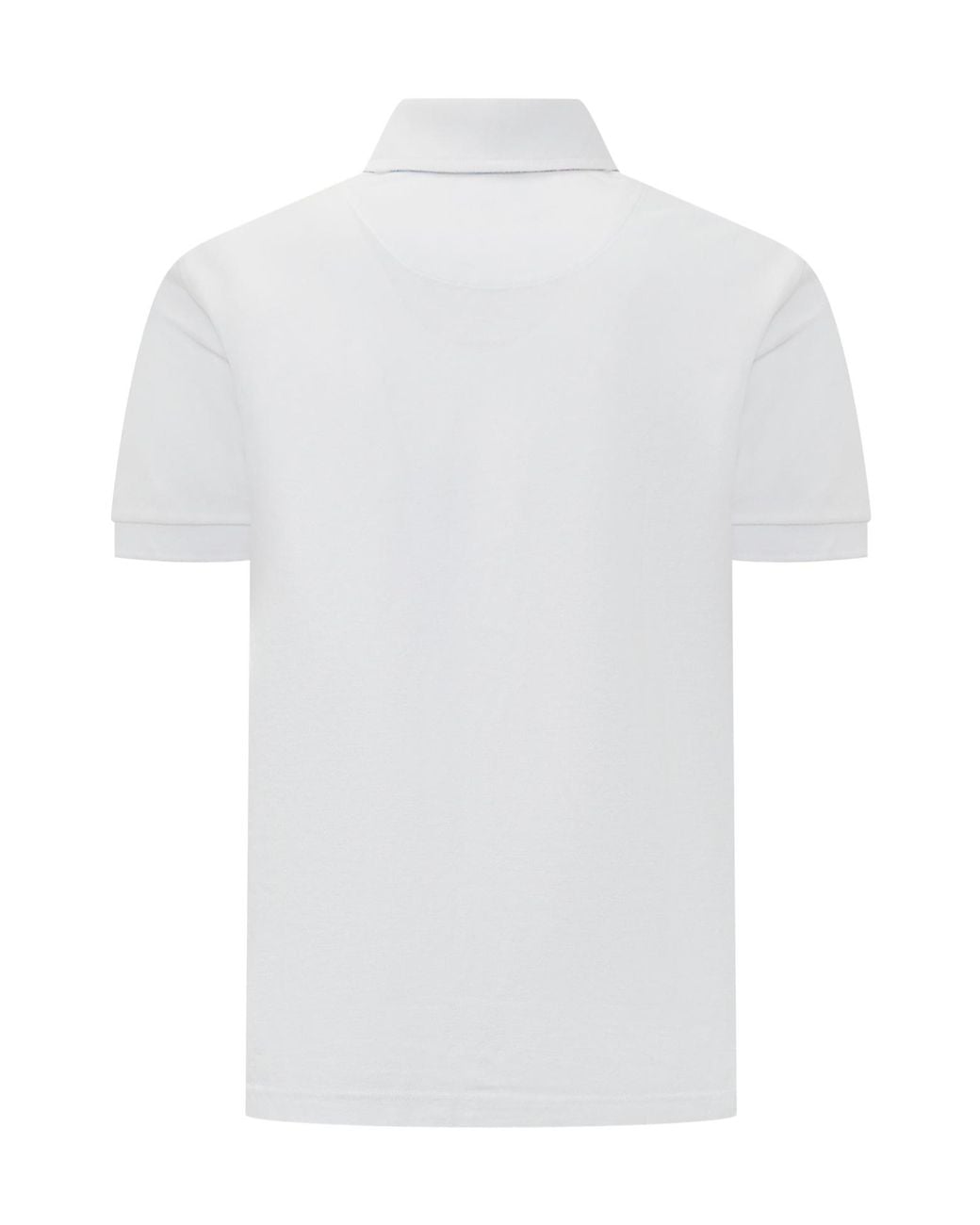 Etro White Logo Embroidered Straight Hem Polo Shirt for men