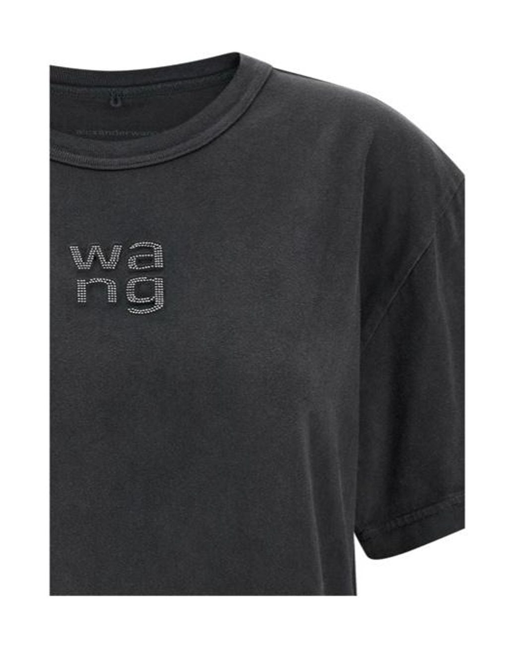 Alexander Wang Blue T By Embellished Hotfix T-Shirt