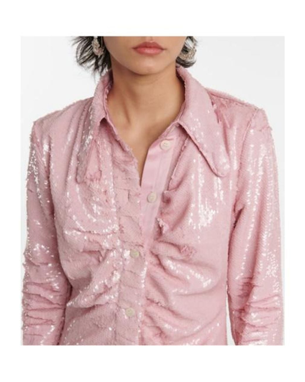 Ganni Pink Sequin Dress