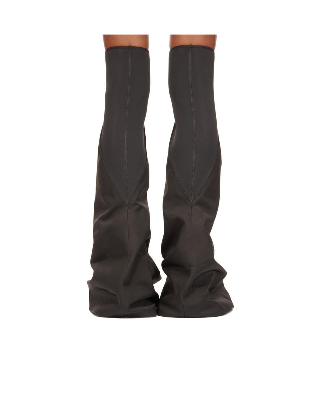 Rick Owens Black Foldable Design Boots