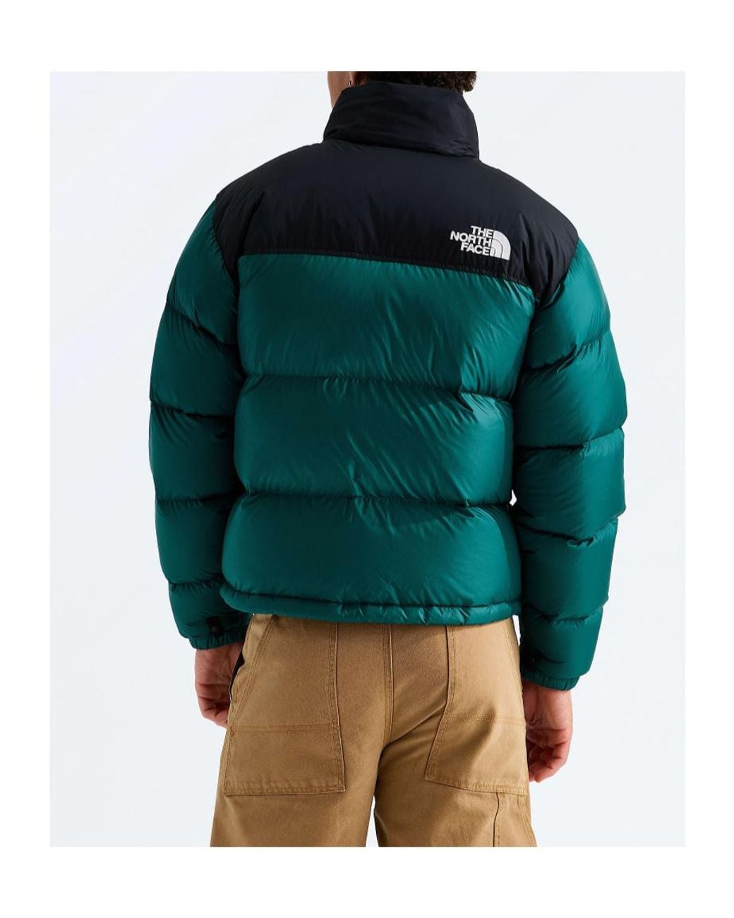 The North Face Green Colorblock Puffer Down Jacket for men
