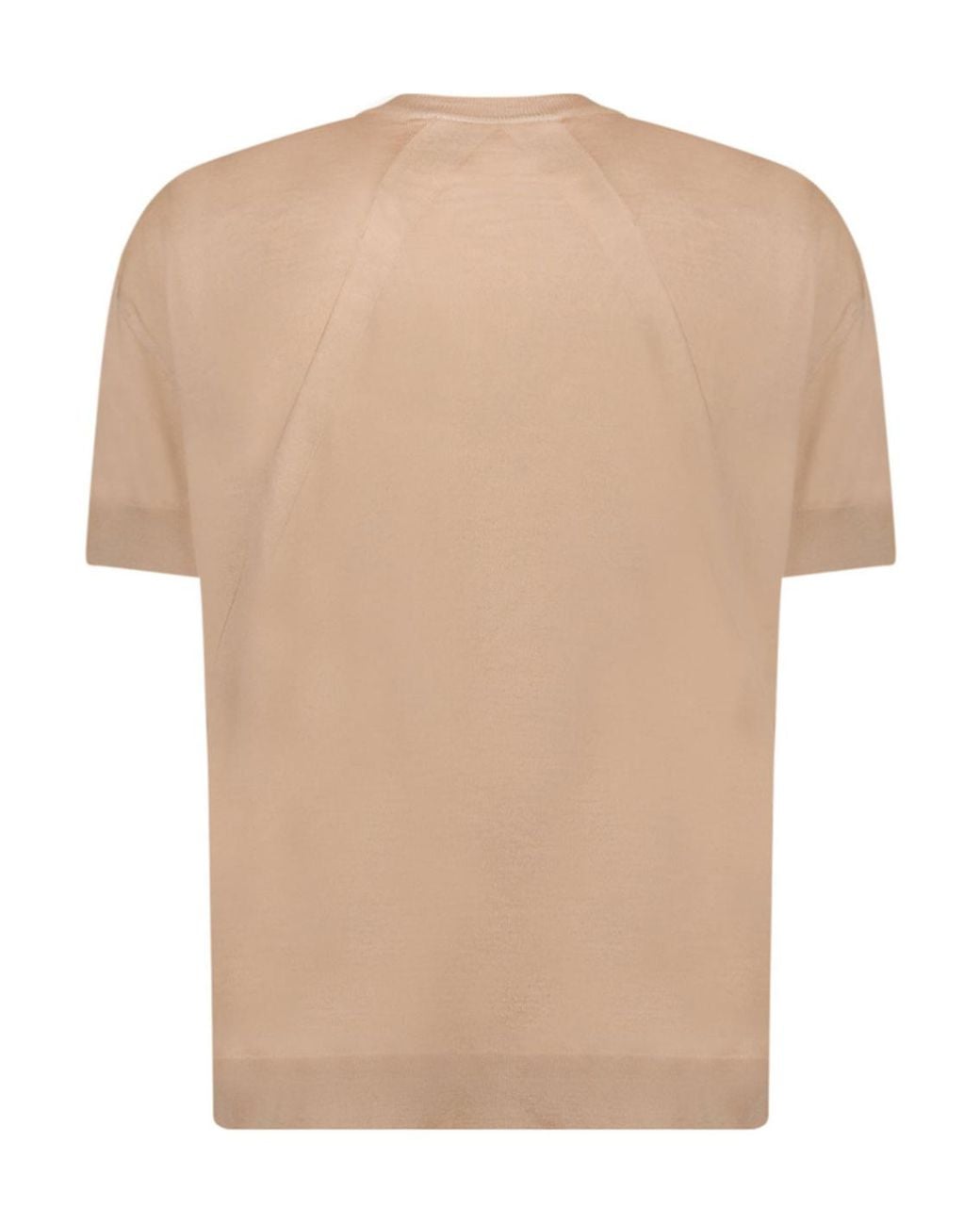 Jil Sander Natural Short-Sleeved Knitted T-Shirt for men
