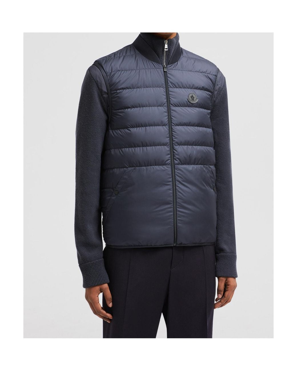 Moncler Blue Lanche Two Layer Jacket for men
