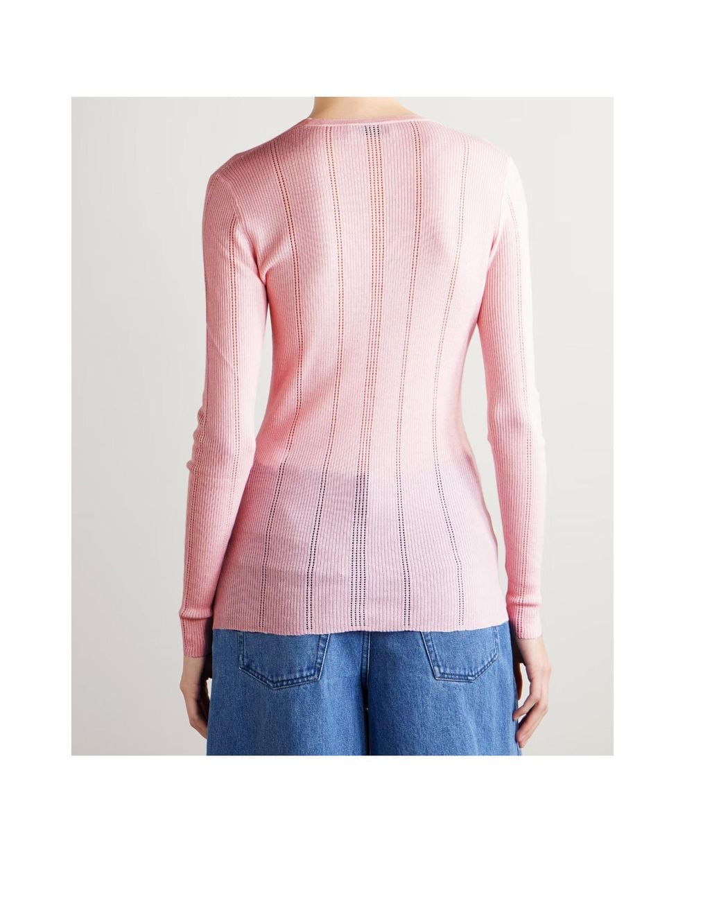 Gabriela Hearst Pink Long-Sleeved Cardigan