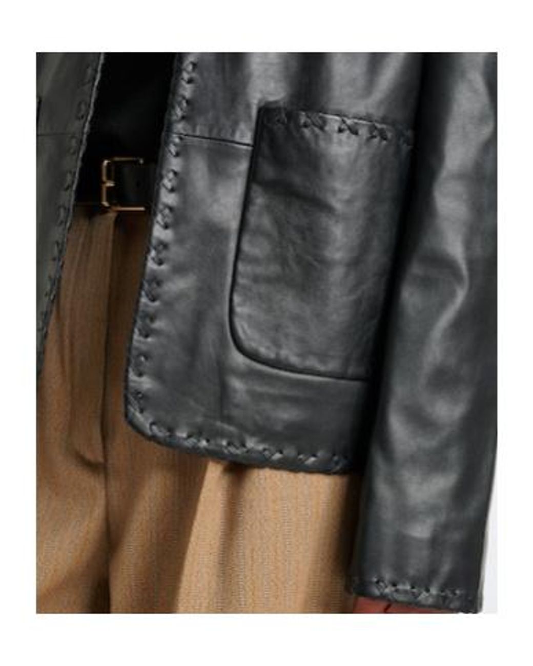 Rohe Black Leather Jacket
