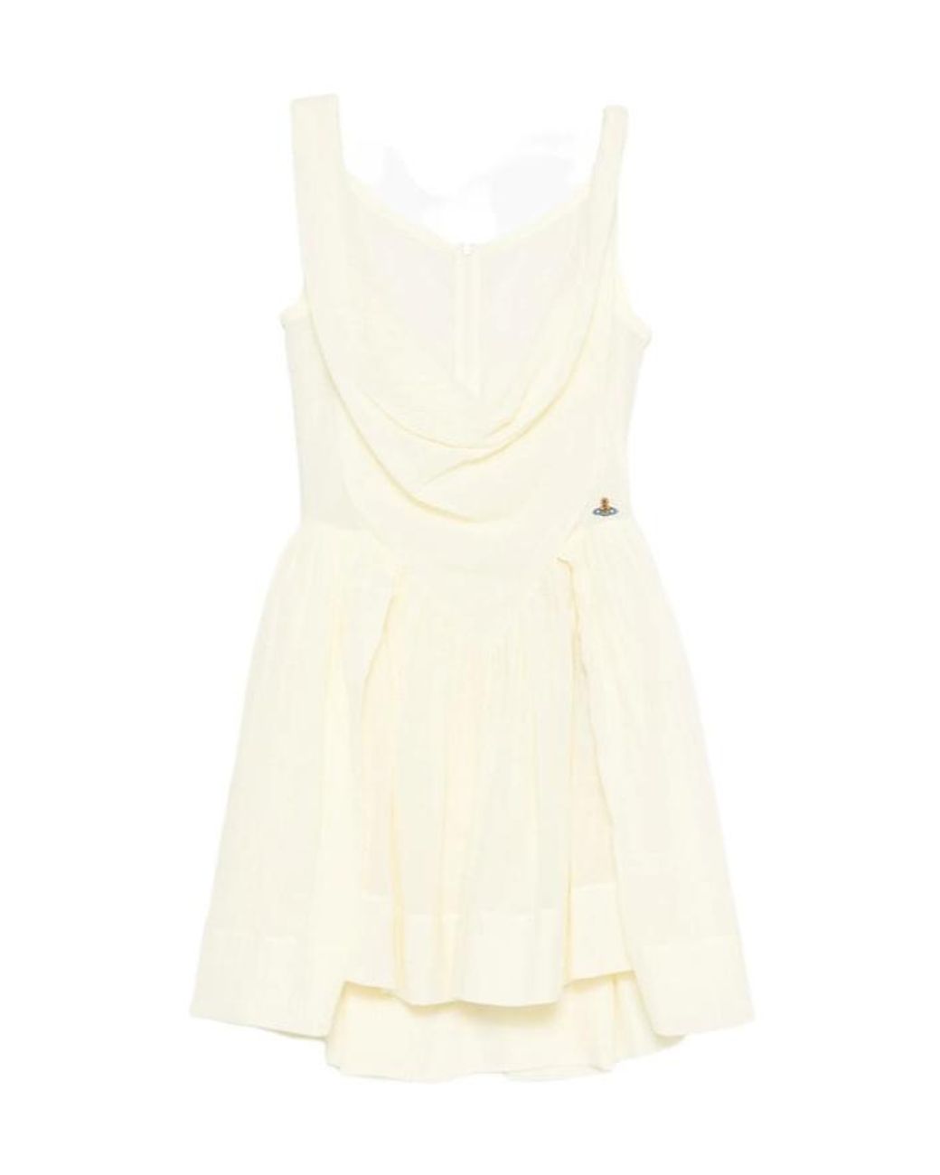 Vivienne Westwood White Sunday Draped Mini Dress