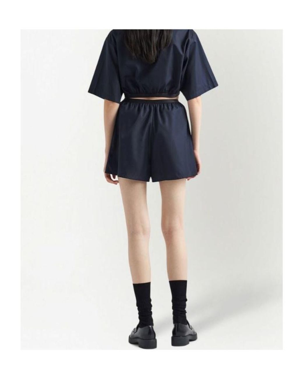 Prada Blue Re-Nylon Shorts