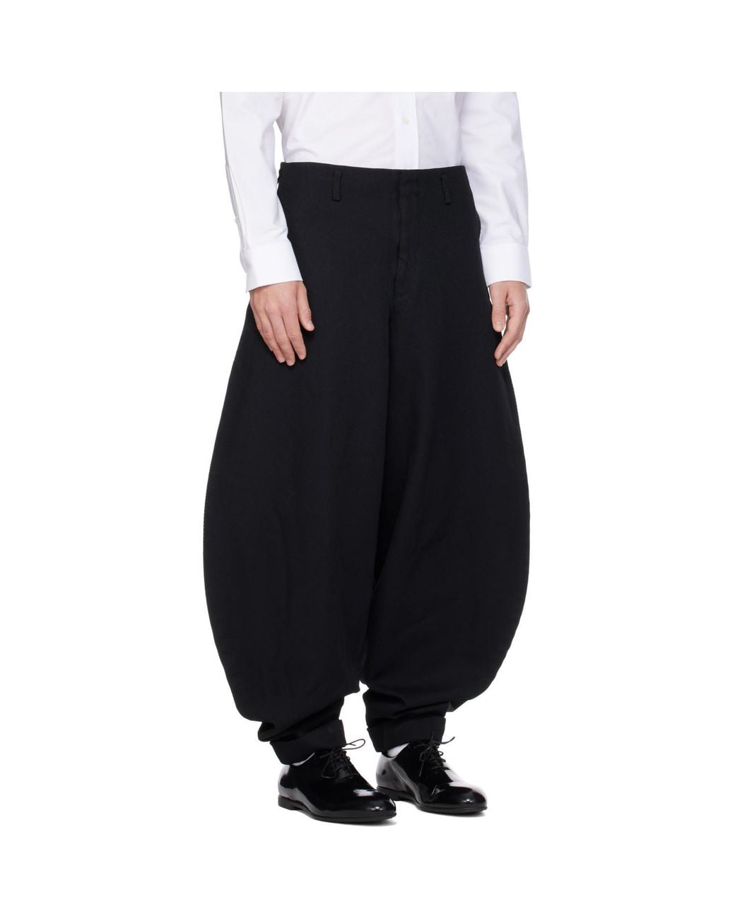 Comme des Garçons Blue Trousers With Belt Loops for men