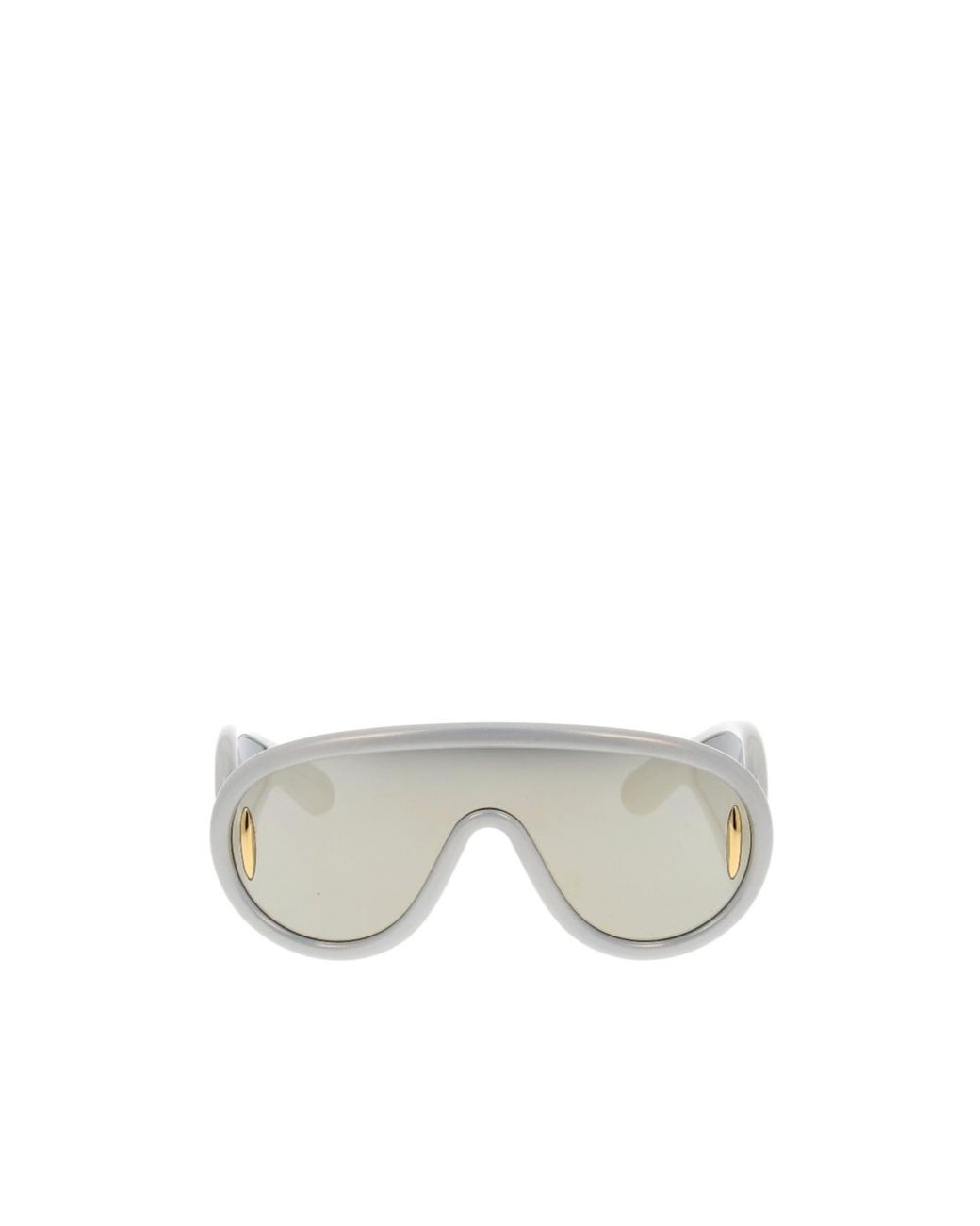 Loewe White Shield Frame Sunglasses