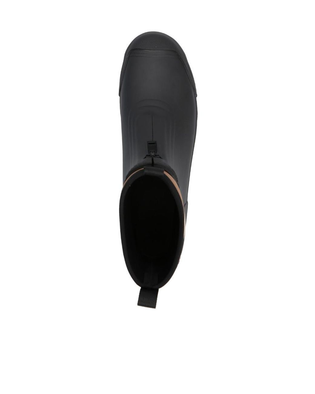 Burberry Black Vintage-Check Rain Boots for men