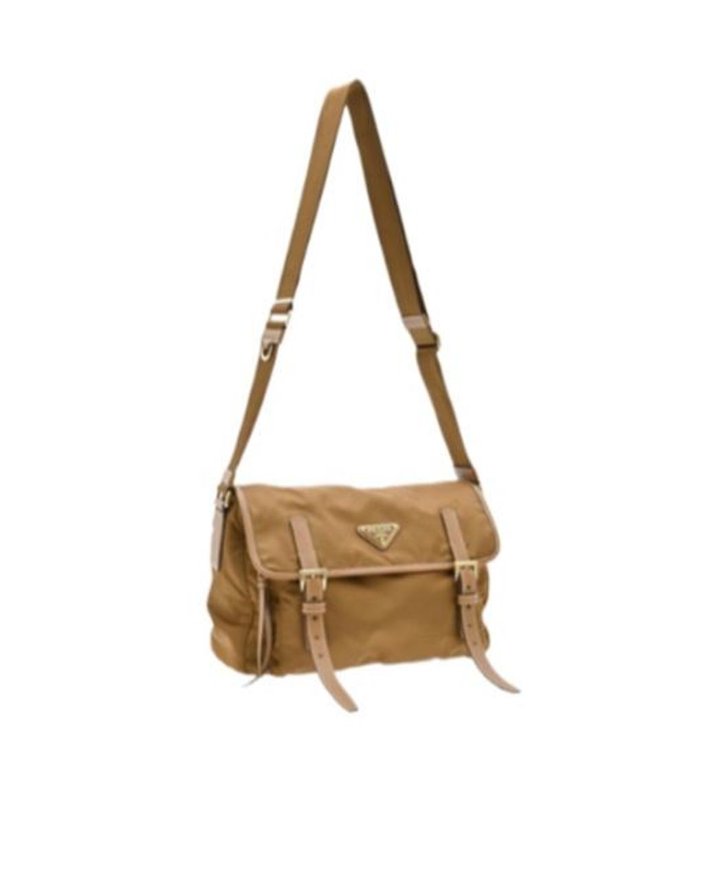 Prada Metallic Logo Shoulder Bag