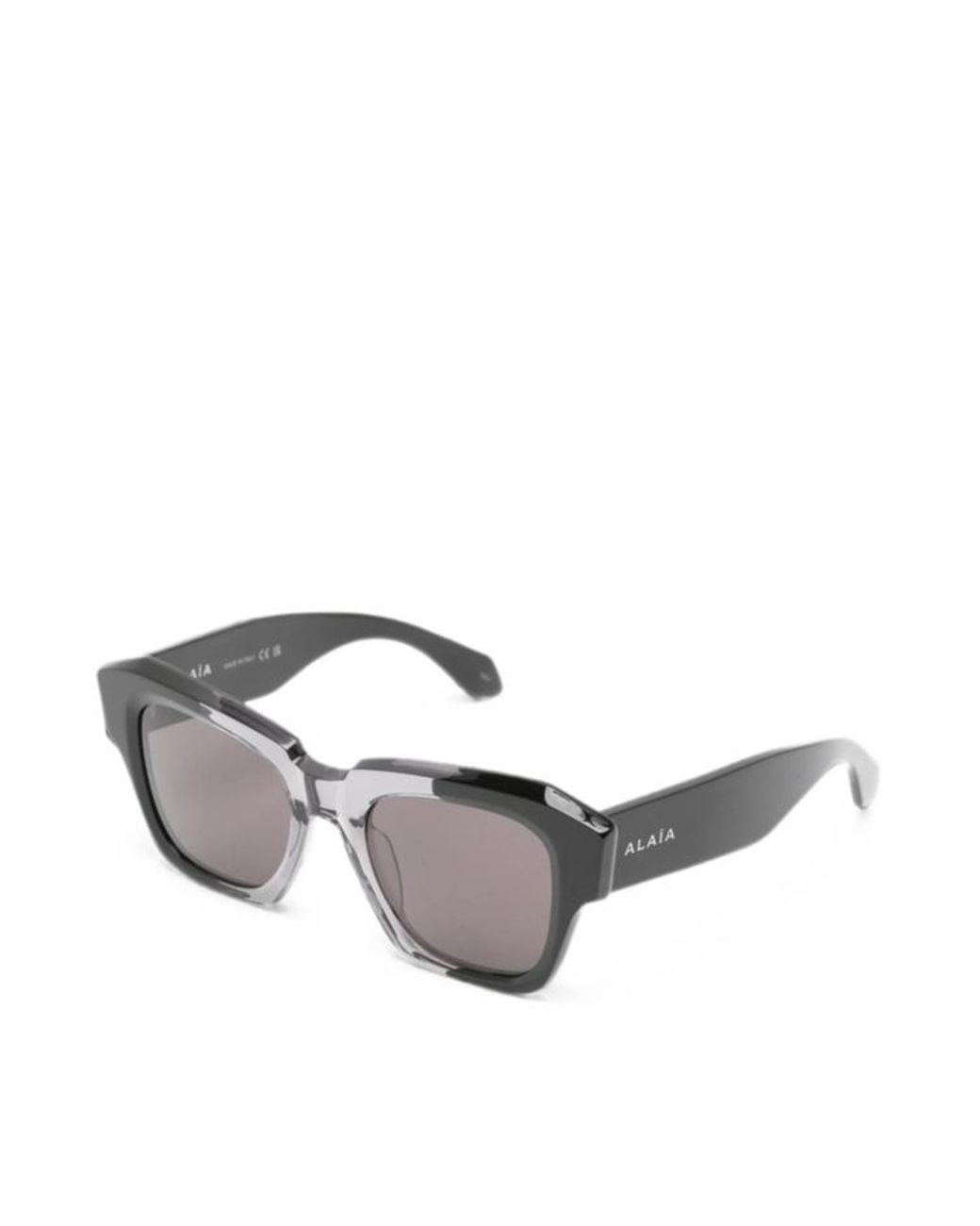 Alaïa White Square-Frame Sunglasses