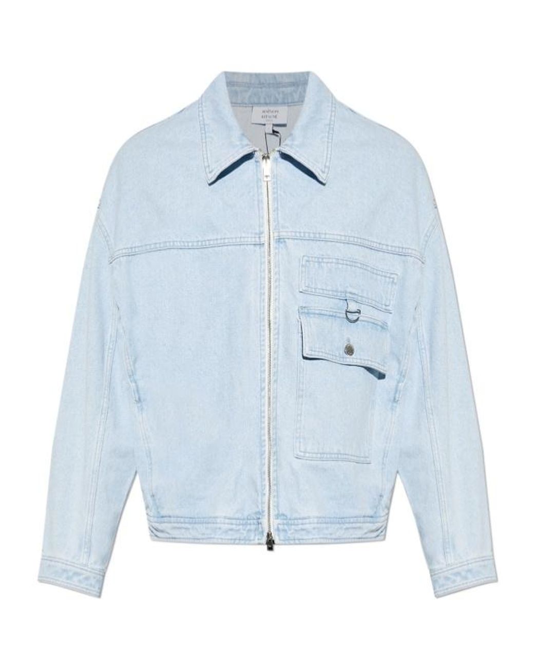 Maison Kitsuné Blue Maison Kitsuné Utility Pocket Denim Jacket for men