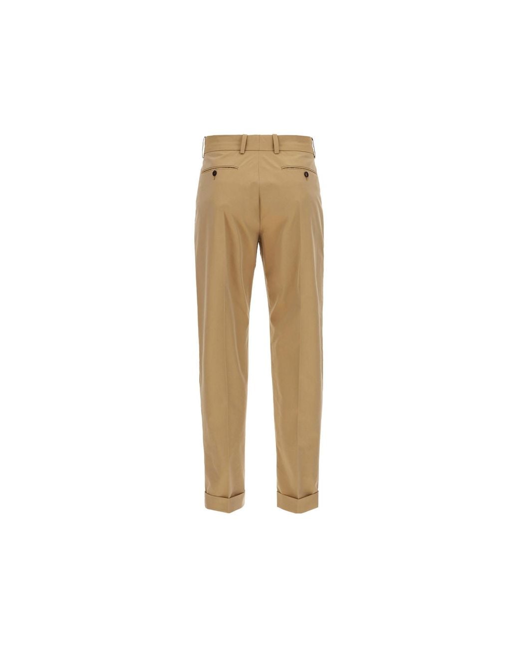 McQueen Natural Concealed-Fastening Tailored Trousers for men