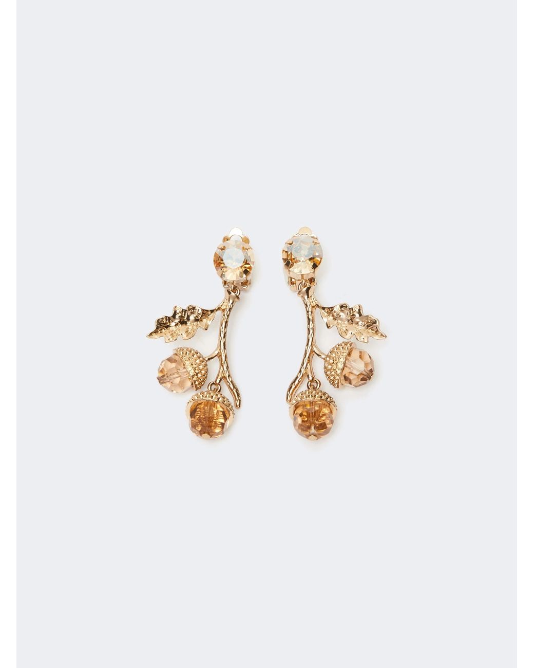 Weekend by Maxmara White Wkaonde Drop Earrings And Charm Necklace