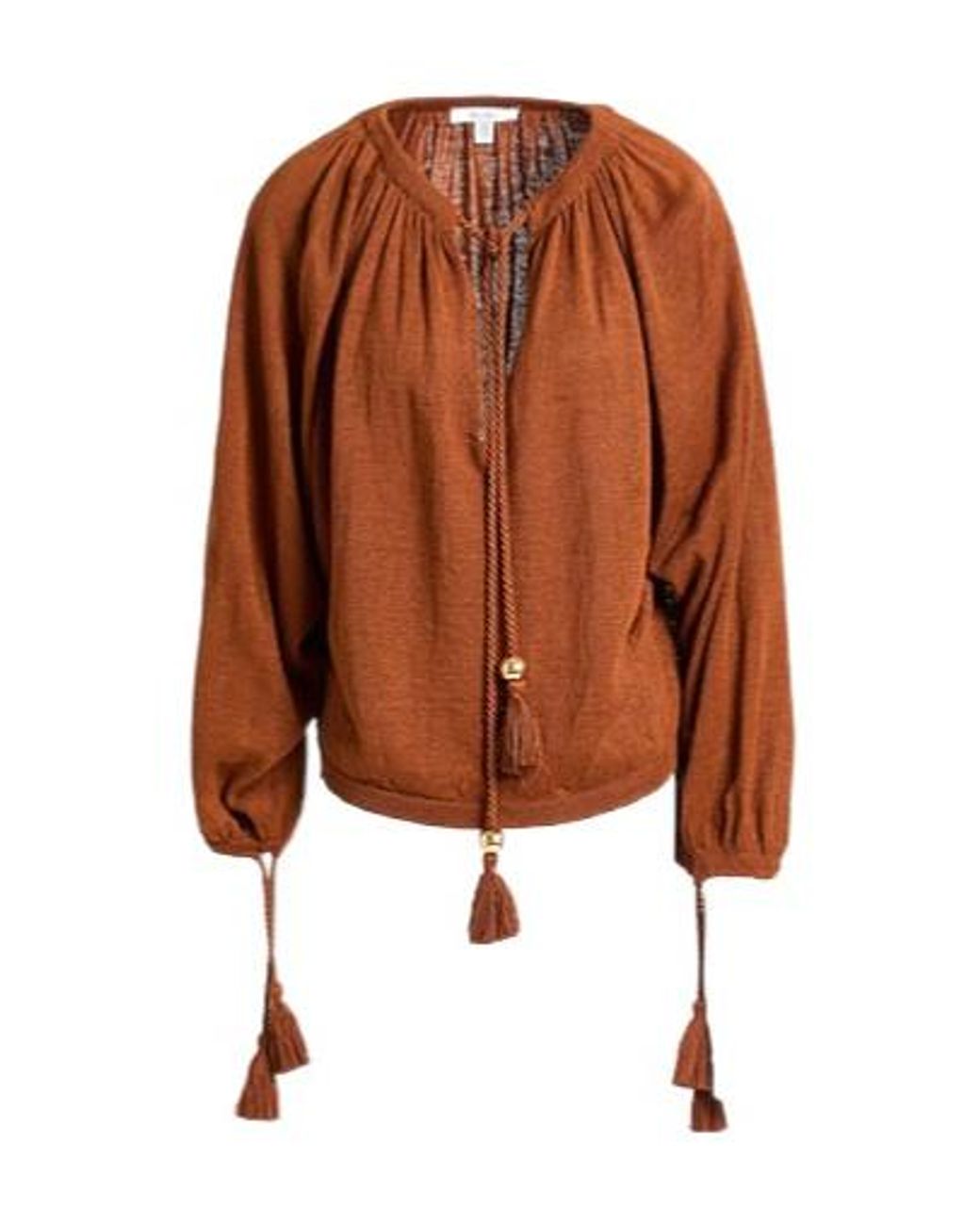 Max Mara Brown Tie Shirt