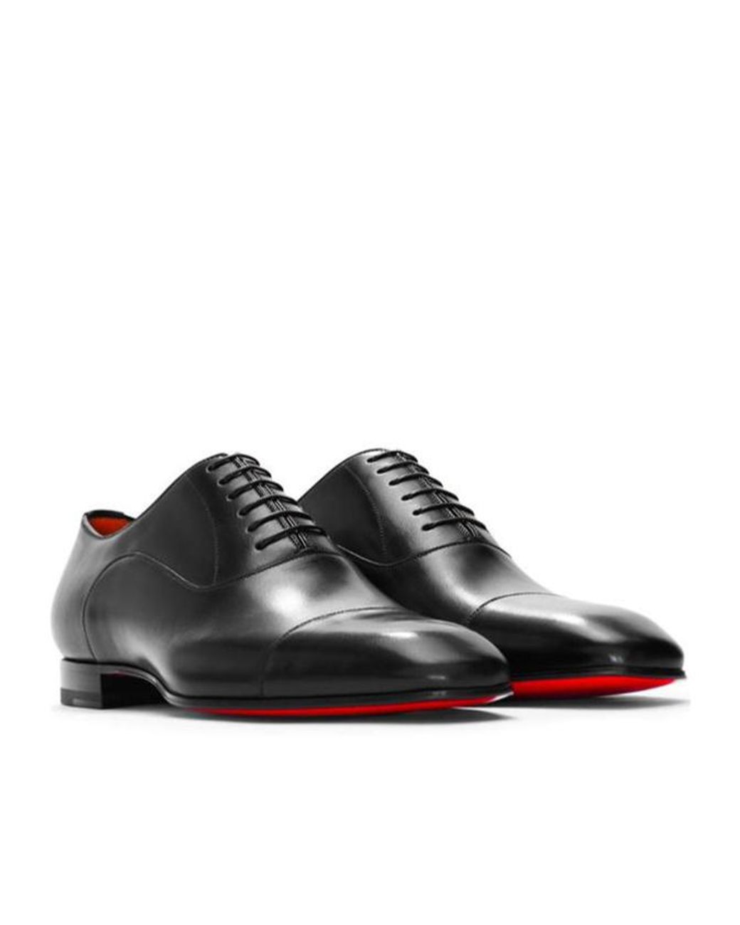Christian Louboutin Black Lace-Up Business Formal Shoes for men