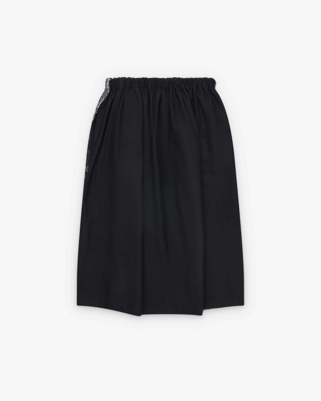Comme des Garçons Gray Drawstring Knit Skirt
