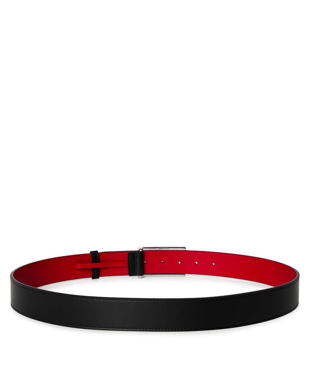 Christian Louboutin White Reversible Leather Belt for men