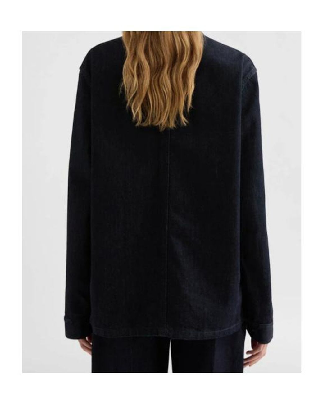 Jil Sander Black Lightweight Denim Jacket