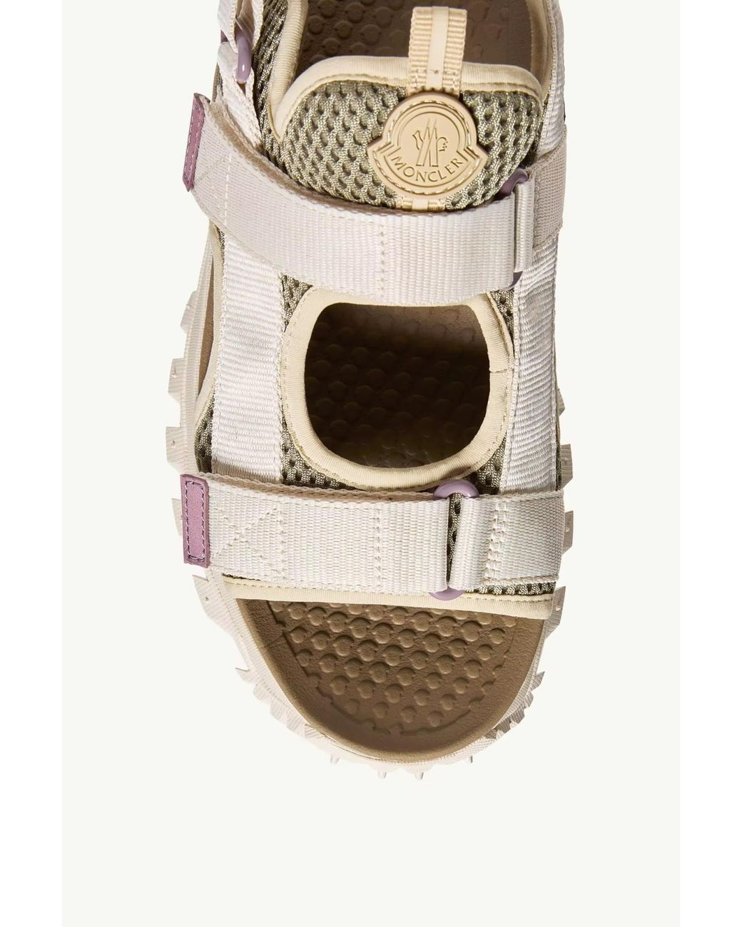 Moncler White Trailgrip Vela Logo Patch Sandals