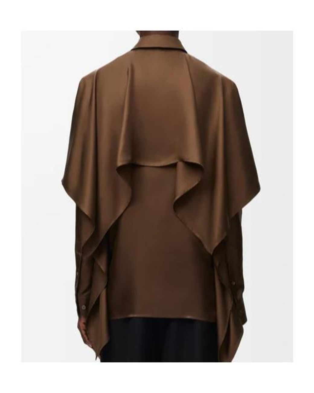 Loewe Brown Cape Shirt