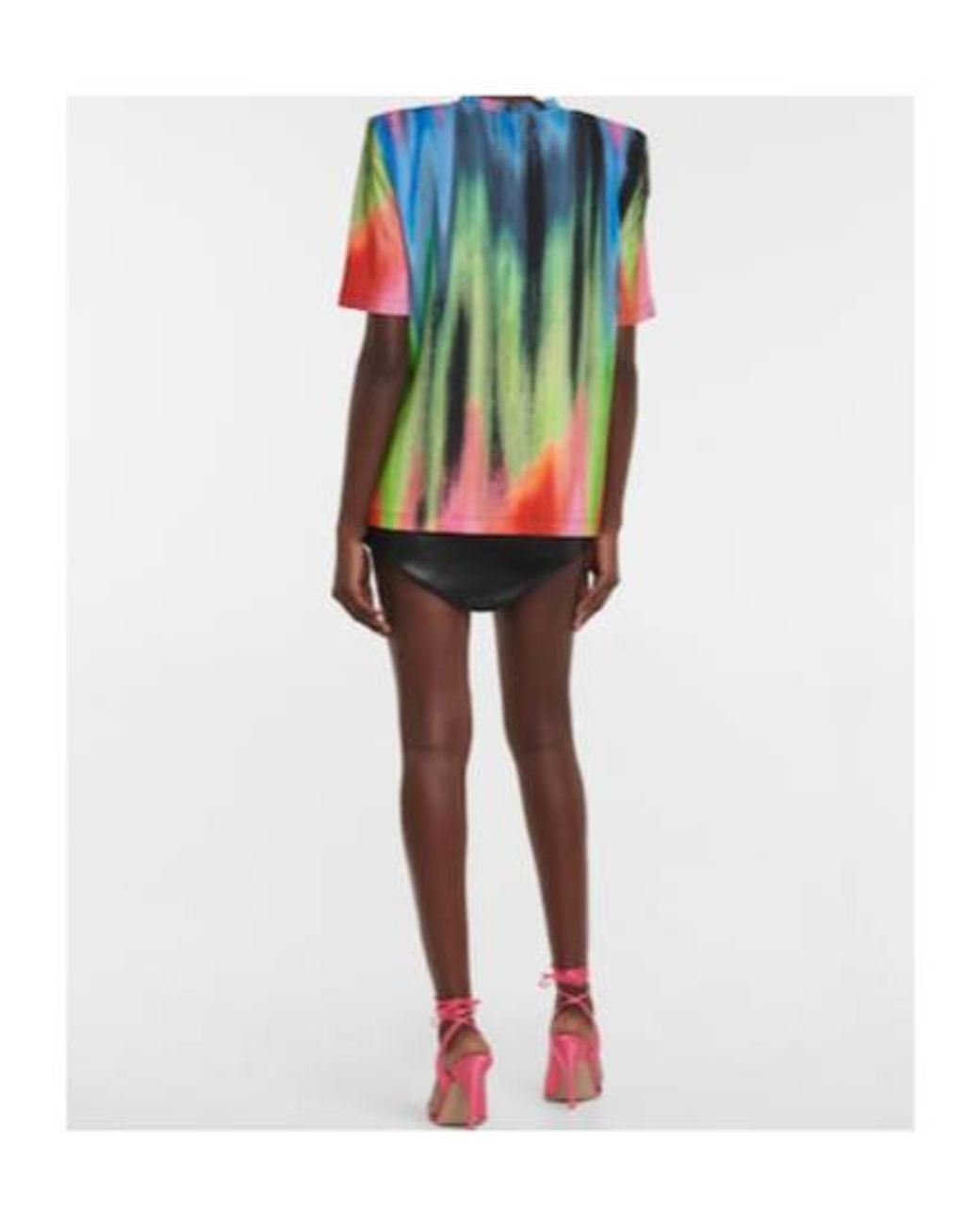 The Attico Green Bella Cotton Jersey T-Shirt