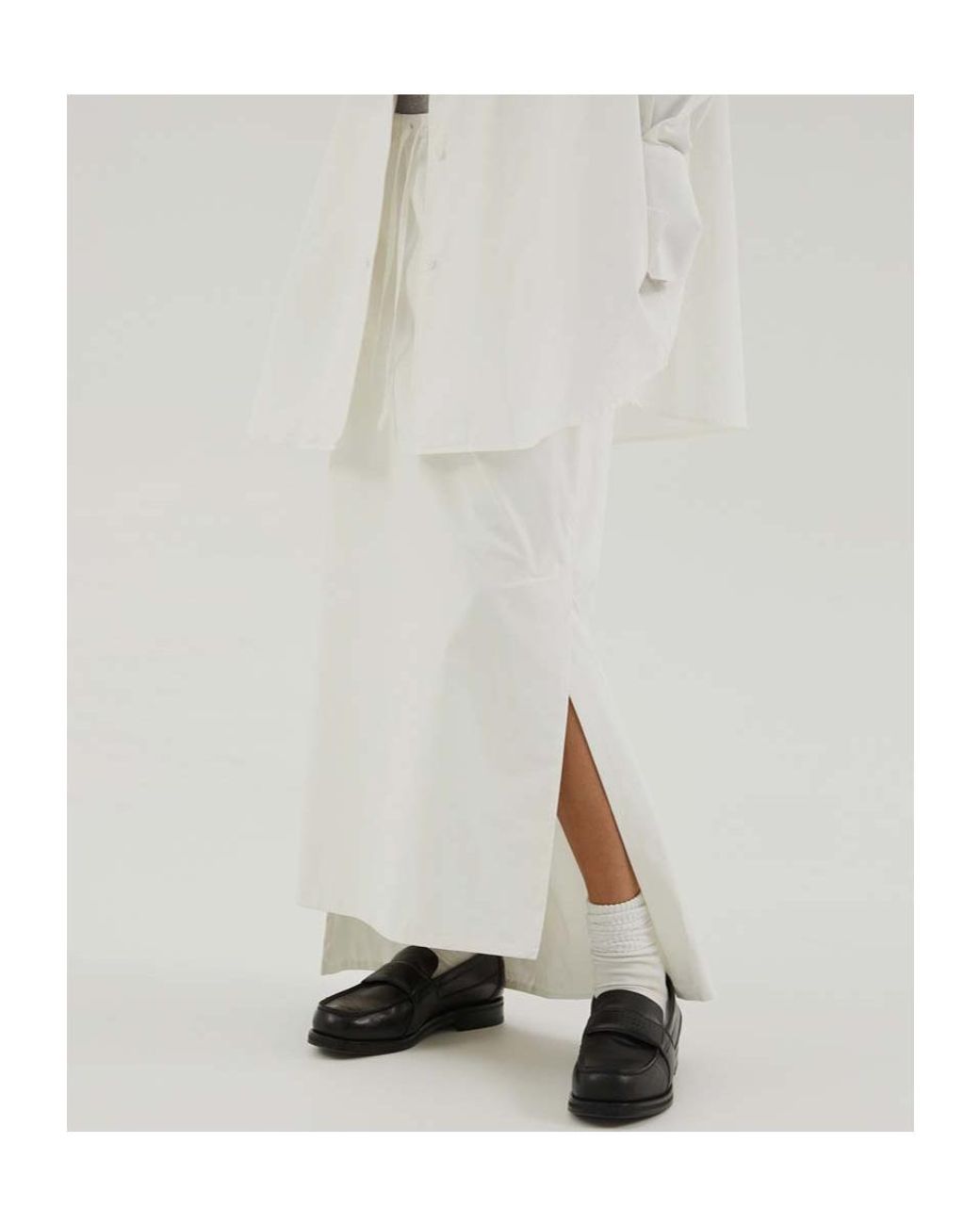 1989 STUDIO White Asymmetrical Midi Skirt