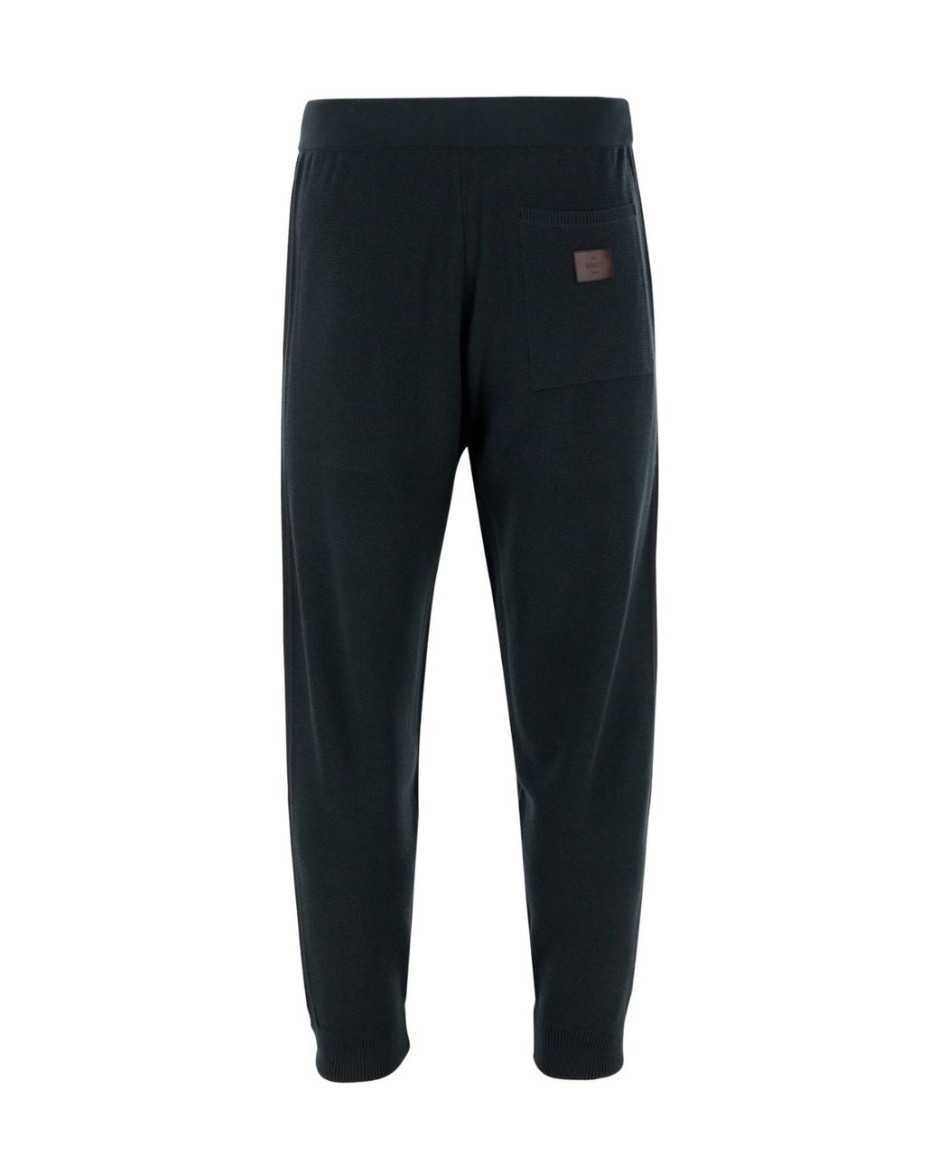 Berluti Black Elastic Waist Casual Pants for men
