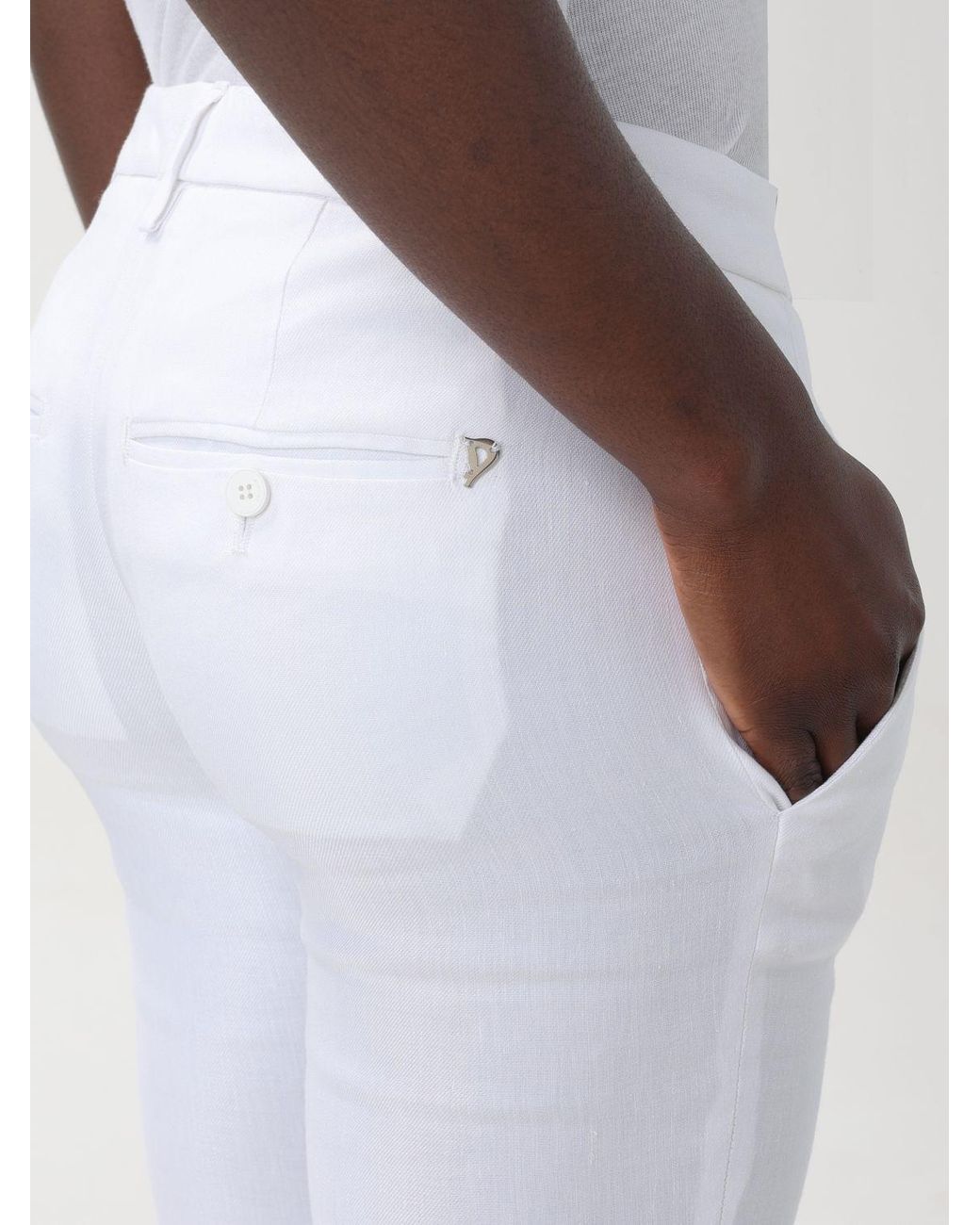 Dondup White Perfect Trousers